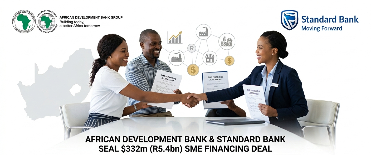 African Development Bank and Standard Bank Group Seal $332 million (ZAR 5.4 billion) Deal to Boost SME Financing in South Africa
